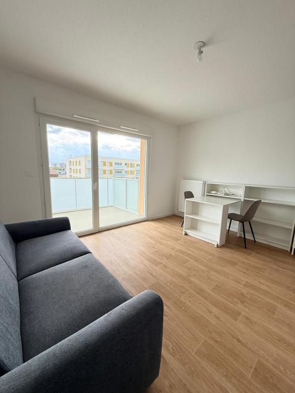 Appartement meublé neuf 25,66 m² avec balcon, parking et ascenseur à Mulhouse